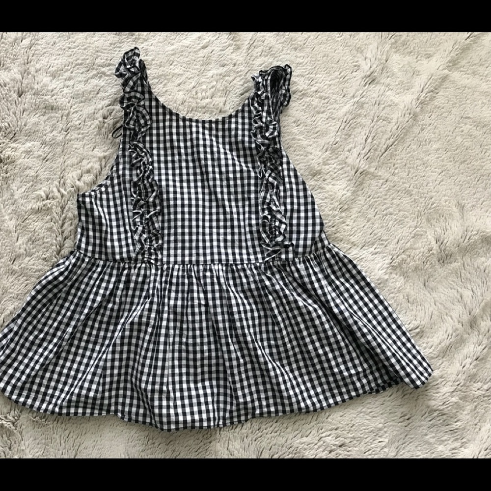 Zara gingham top